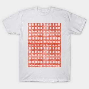 Watercolor grid - orange T-Shirt